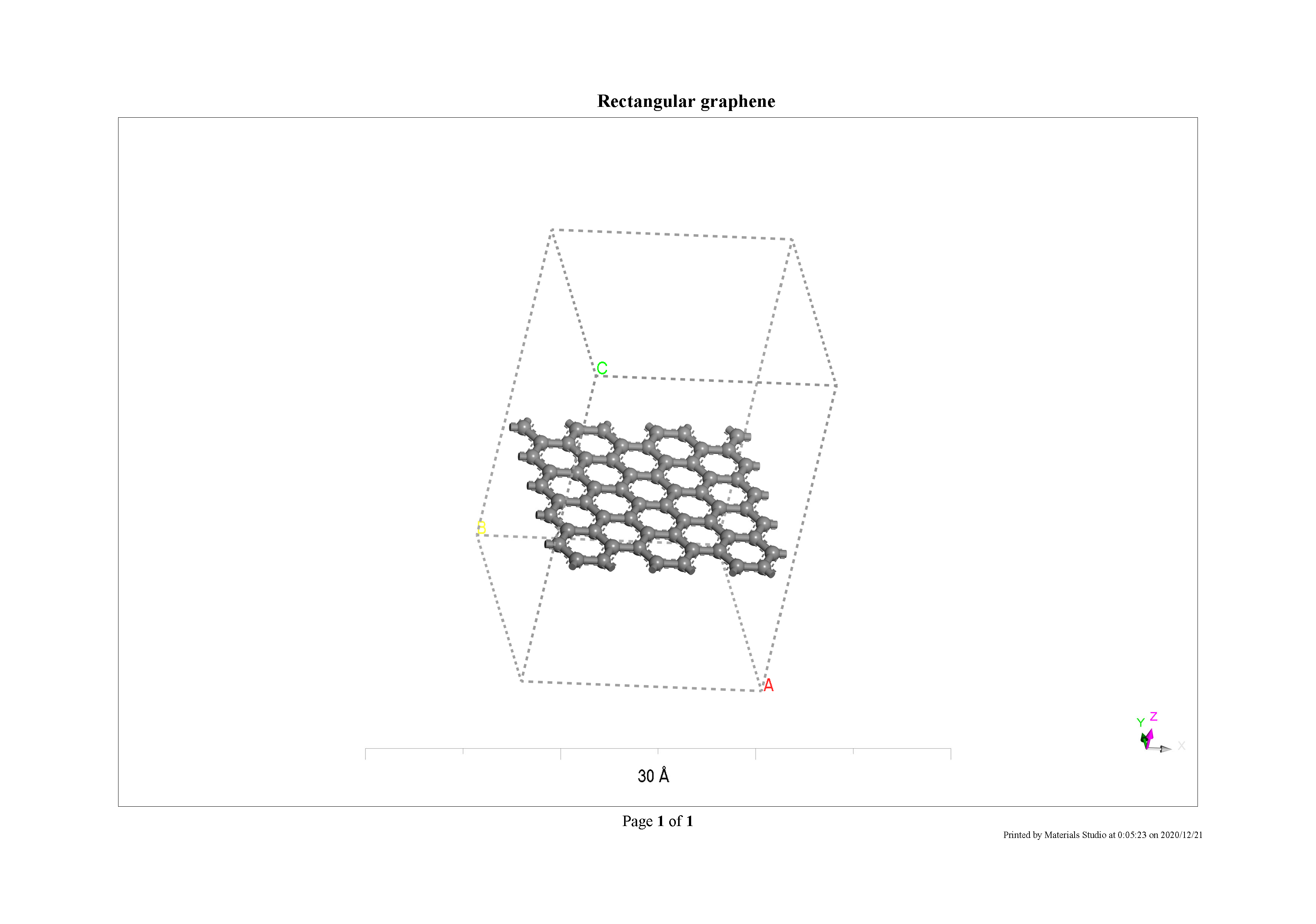 Rectangular graphene 2