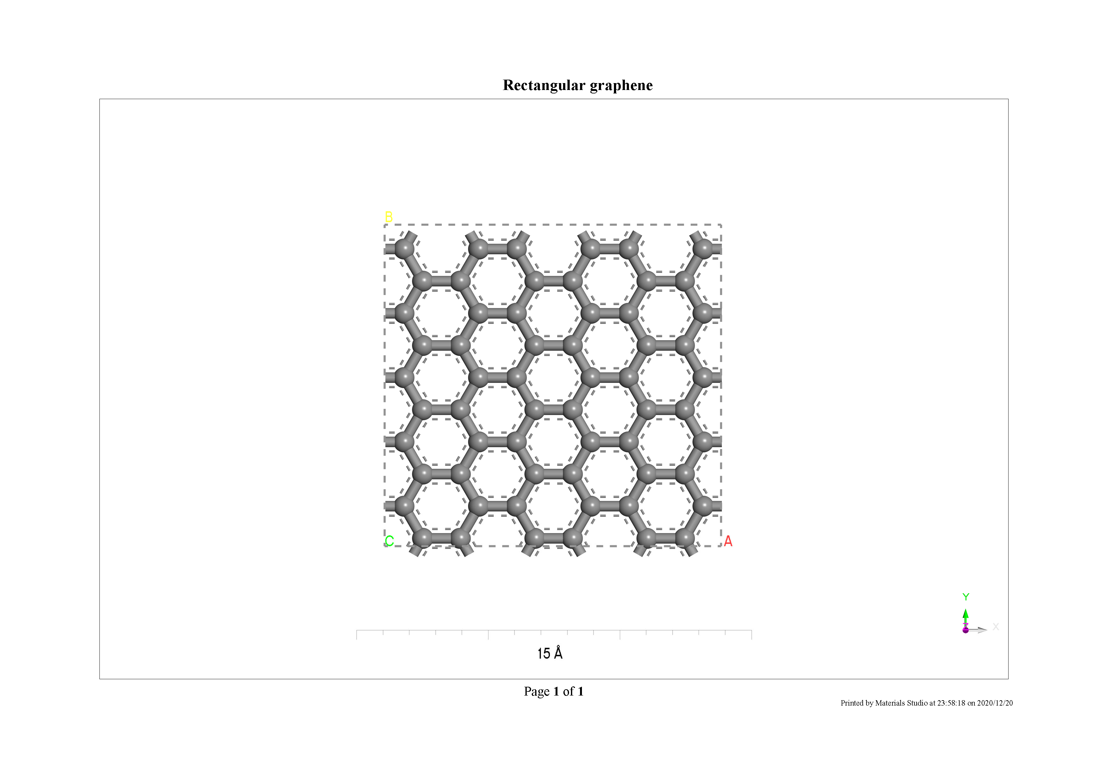 Rectangular graphene